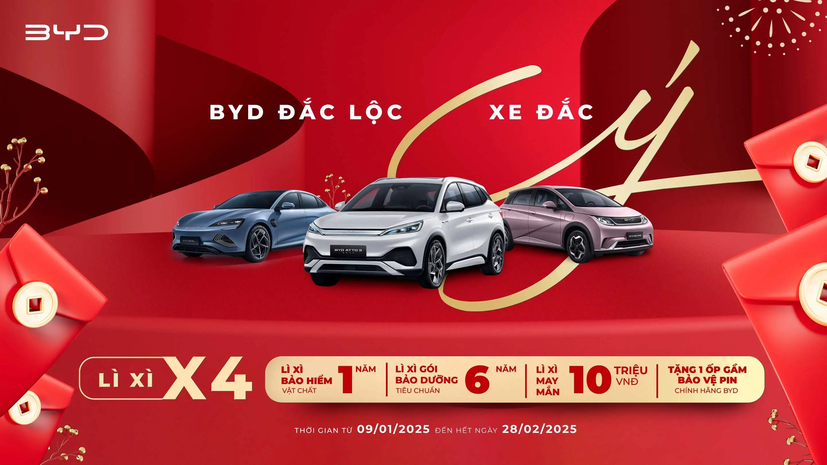 CHÀO ĐÓN TẾT NGUYÊN ĐÁN CÙNG BYD ĐẮC LỘC – XE ĐẮC Ý
